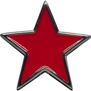 GI44 Boucle de ceinture étoile rouge